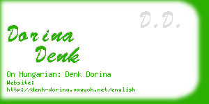 dorina denk business card